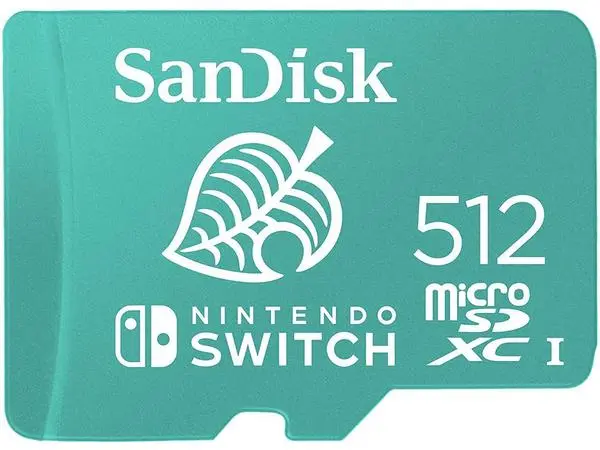SanDisk for Nintendo Switch, microSDXC UHS-I, 512GB, До 100MB/s, SD-SDSQXAO-512G-GNCZN