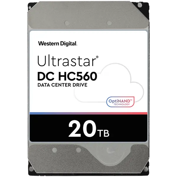 WDC 8,9 cm (3,5") 20TB SATA3 WUH722020BLE6L4 7200 512MB вътрешен -  (A)   - 0F38785
