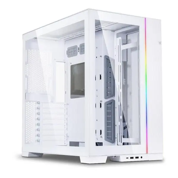 Кутия Lian Li PC-O11 Dynamic EVO Mid-Tower, Tempered Glass, Бял - LL-CASE-GELI-885