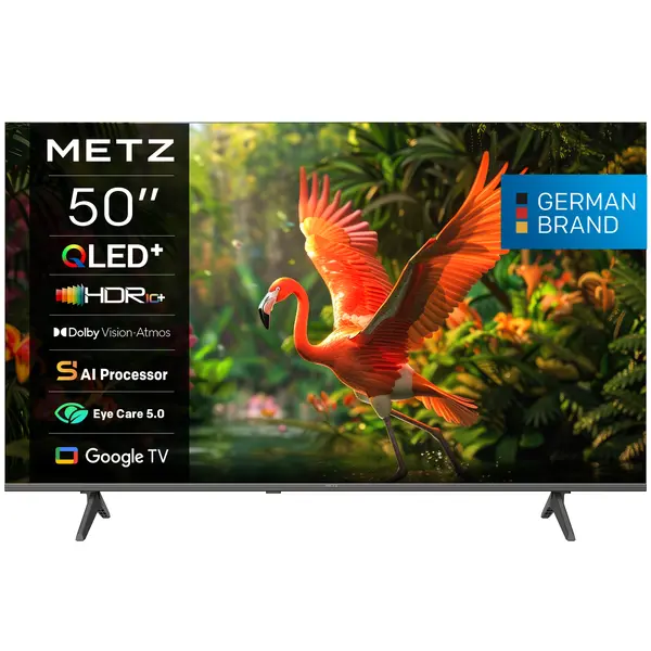 Телевизор METZ 50" 50MQH7500Z UHD 4K QLED+ Google TV, 120Hz, 126 см - METZ-TV-50MQH7500Z