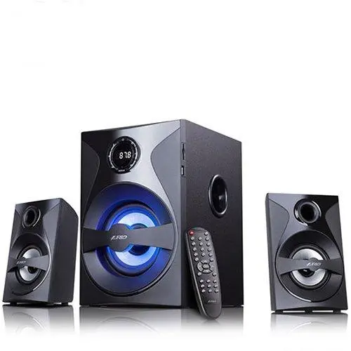 F&D F380X 2.1 Multimedia Speakers, 54W RMS (13Wx2+28W), 2x3'' Satellites + 5.25'' Subwoofer - F380X