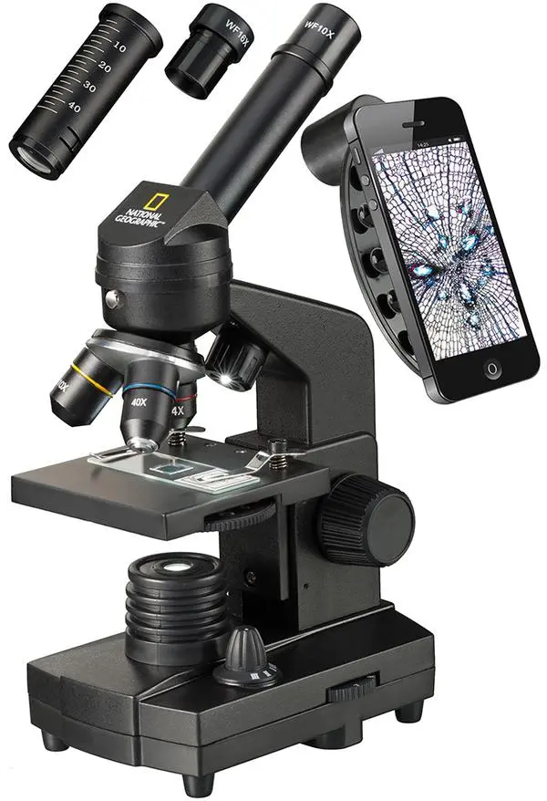 Микроскоп Bresser National Geographic 40x-1280x с адаптер за смартфон 4007922032702