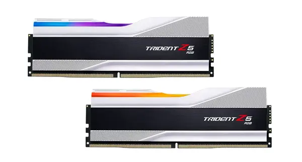 G.SKILL Trident Z5 RGB White 64GB(2x32GB) DDR5 PC5-48000 6400MHz CL32 F5-6400J3239G32GX2-TZ5RS -  F5-6400J3239G32GX2-TZ5RS