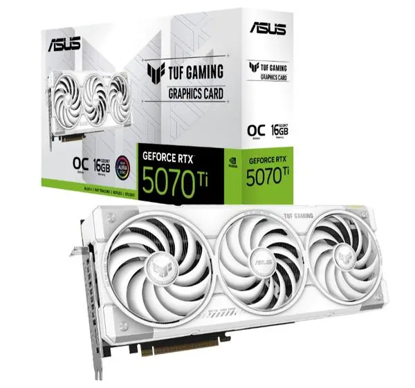 Asus TUF Gaming GeForce RTX 5070 Ti 16GB GDDR7 OC White - 90YV0MD3-M0NA00