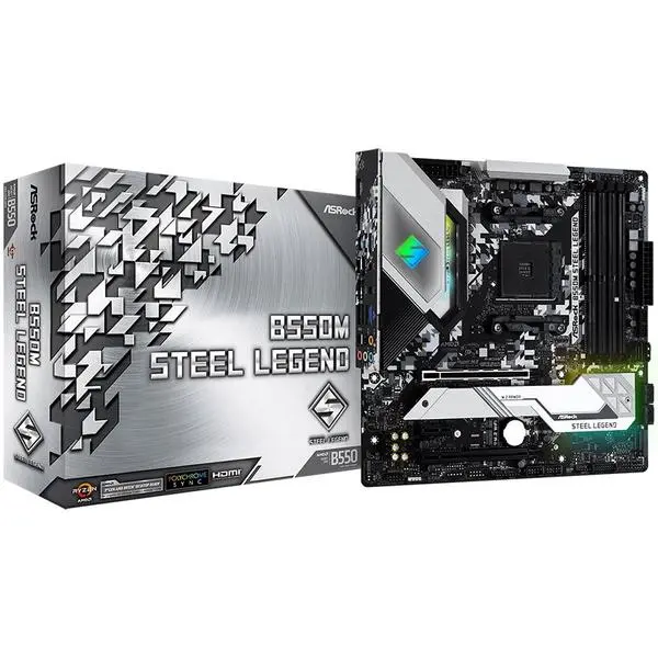 Преглед на ASROCK B550M STEEL LEGEND Материнска платка