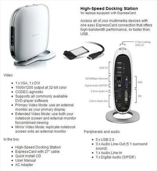 Belkin Hi-Speed Docking Station