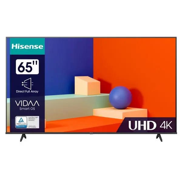 Hisense 65" A6K, 4K Ultra HD 3840x2160, DLED, DFA, Precision Colour, HDR 10+, HLG, Dolby Vision, DTS Virtual X - 65A6K