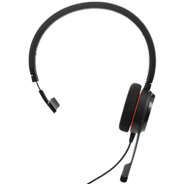 Jabra EVOLVE 20 UC Mono USB NCшумопремахващ микрофон, моно слушалка с един говорител, Wideband/Hi-fi/DSP, черни - 4993-829-209