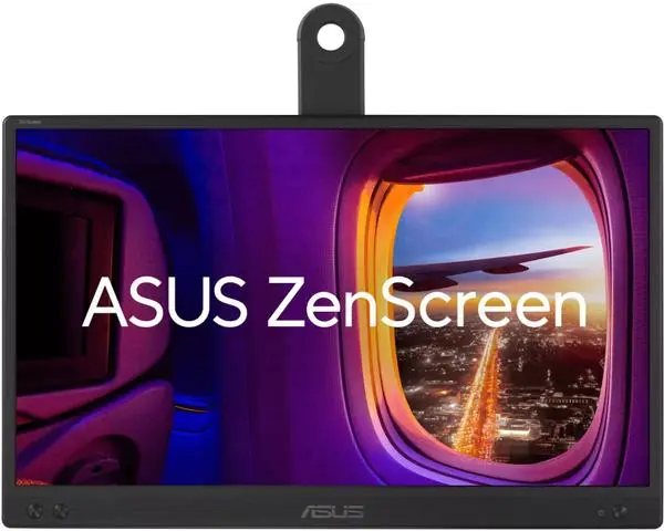 Монитор ASUS ZenScreen MB166CR, 15,6",Full HD, IPS, USB Type-C, Flicker Free, Blue Light Filter, Anti-glare surface, 360° kickstand, Black -90LM07D3-B03170
