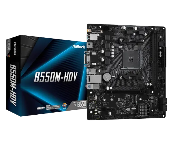 Дънна платка ASROCK B550M-HDV /AM4 - 64689
