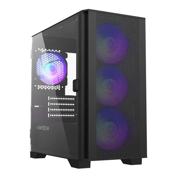 ## Montech кутия AIR 100 ARGB - стилна и функционална кутия за компютър