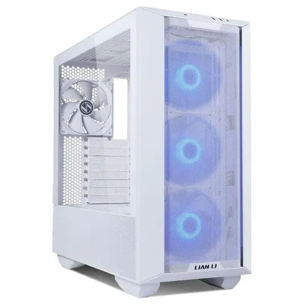 Кутия Lian-Li LANCOOL III RGB Mid-Tower, Tempered Glass, Бяла - LL-CASE-GELI-910