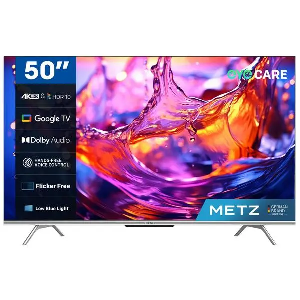 Телевизор METZ 50MUD7000Z, 50"(126 см), LED Smart TV, Google TV, UHD, Черен - METZ-TV-50MUD7000Z