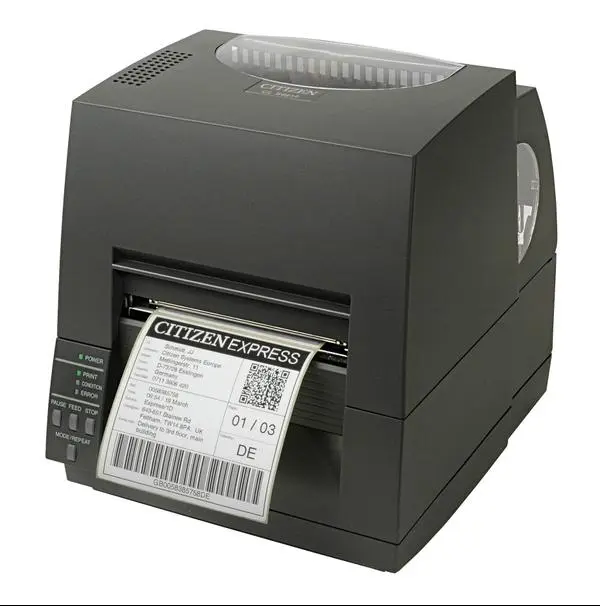 Citizen Label Industrial printer CL-S621II TT+DP with 16 000 labels, Speed 150mm/s, Print Width 4" (104mm)/Media Width min-max (25.4-118.1mm)/Roll Size max 125mm - CLS621IINEBXX_3252020