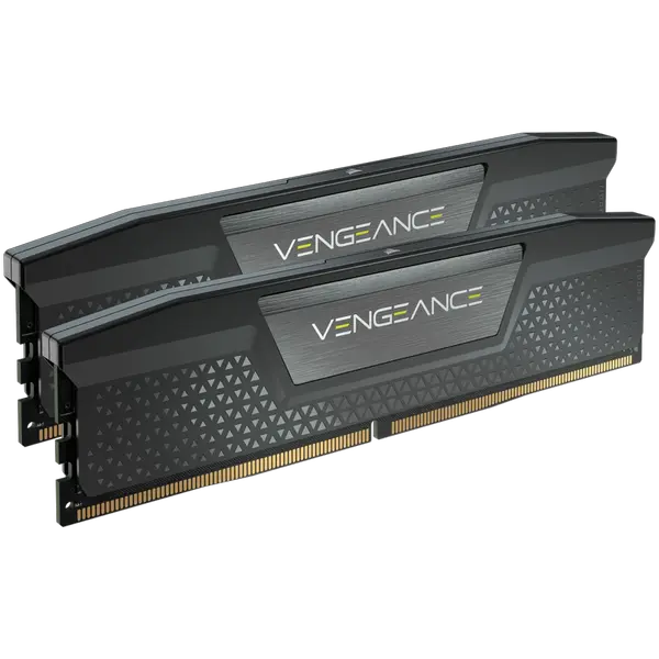 Corsair DDR5, 6400MT/s 64GB 2x32GB DIMM, Unbuffered, 32-40-40-84, Std PMIC, XMP 3.0, VENGEANCE DDR5 Black Heatspreader, 1.4V - CMK64GX5M2B6400C32