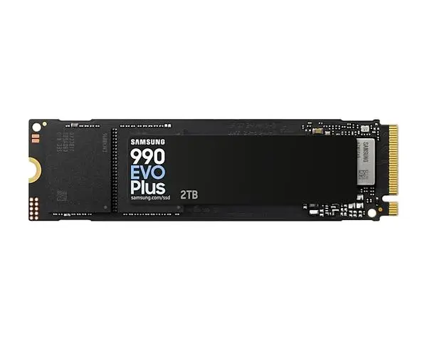 Samsung SSD 990 EVO Plus 2TB PCIe 4.0 NVMe 2.0 M.2 V-NAND 3-bit MLC, 256-bit Encryption, Read 7150 MB/s Write 6300 MB/s  - MZ-V9S2T0BW