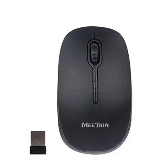 Meetion Mouse R547Black 2.4G Wireless, 3+1 Buttons, Max.1600 DPI, Switch