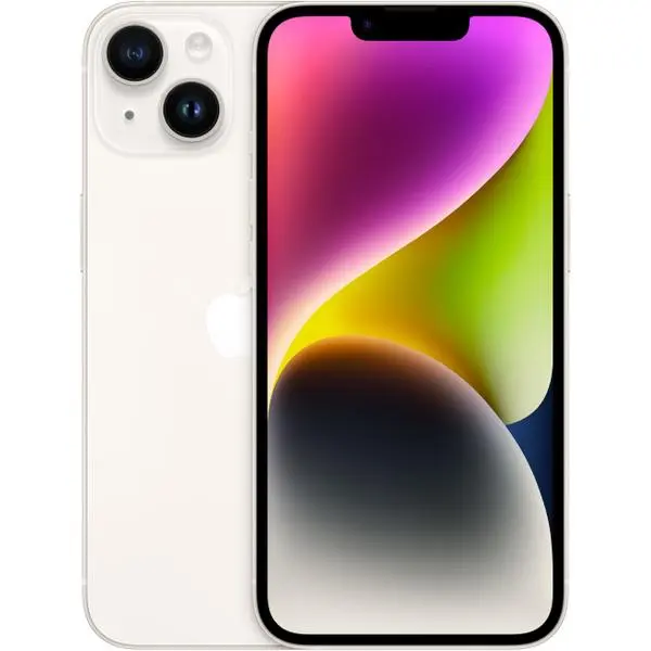 Apple iPhone 14 15.5 cm (6.1") Dual SIM iOS 16 5G 128 GB White -  (К)  - MPUR3ZD/A (8 дни доставкa)