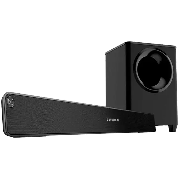 F&D HT-388D 2.1 Wireless Soundbar with Subwoofer, 120W RMS (20Wx2+80W), Full-range speaker: 52x92mm + 8'' Subwoofer - HT-388D