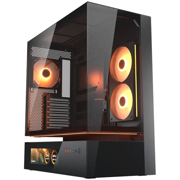 COUGAR CFV235 Vision PC Case, Mid Tower, Black - CGR-2DA4B-V