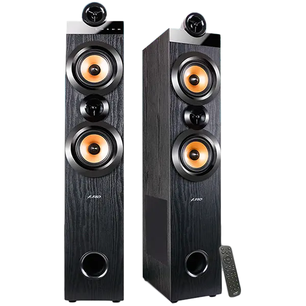 F&D T-70X 2.0 Floorstanding Speakers, 160W RMS (80Wx2), 1'' Tweeter + 5.25'' Speaker + 8'' Subwoofer for each channel - T-70X