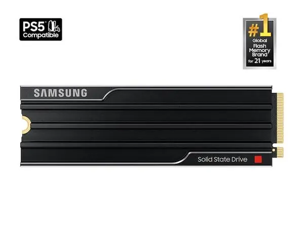 Samsung SSD 9100 PRO 2TB Heatsink PCIe 5.0 NVMe 2.0 M.2  Read 14700 MB/s Write 13400 MB/s - MZ-VAP2T0CW