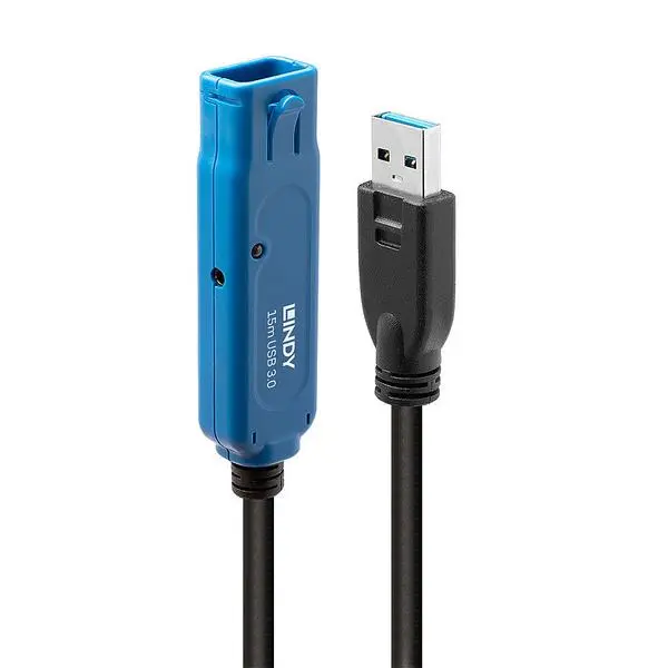 LINDY USB 3.0 активен удължител, 15.0 м - LNY-43229
