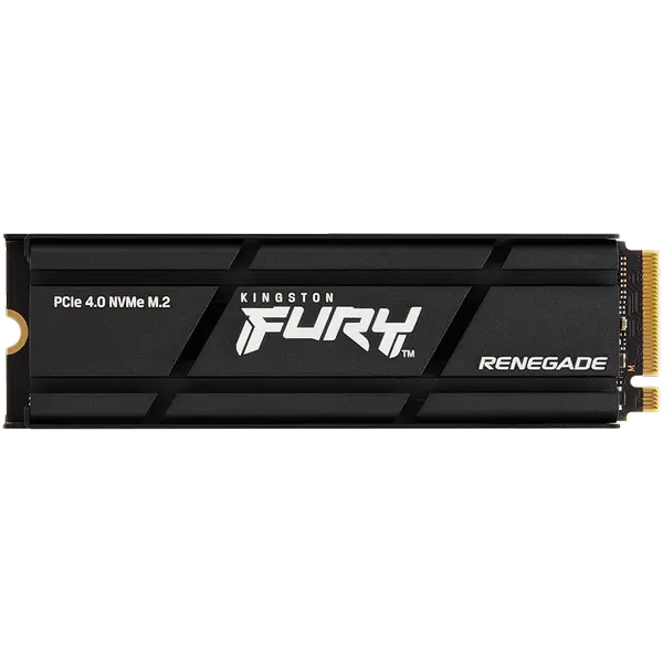 KINGSTON FURY Renegade 1TB SSD with Heatsink, M.2 2280, PCIe 4.0 NVMe, Read/Write 7300/6000MB/s, Random Read/Write: 900K/1000K IOPS - SFYRSK/1000G