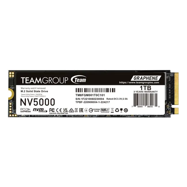 SSD Team Group NV500, M.2 2280 NVMe, 1TB, PCI-e 4.0 x4 - TM8FGM001T0C101