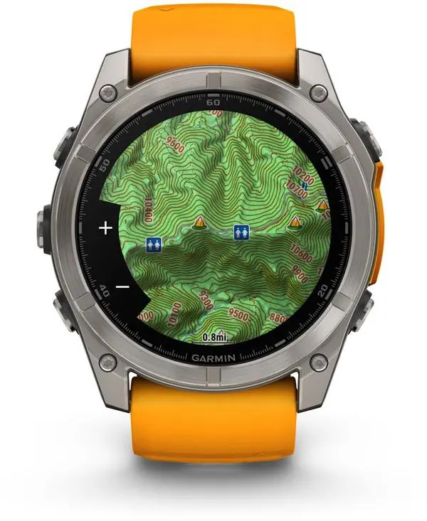 Garmin Fenix 8 Amoled 51 мм Sapphire Titanium/Spark Orange/Graphite Garmin - 010-02905-11