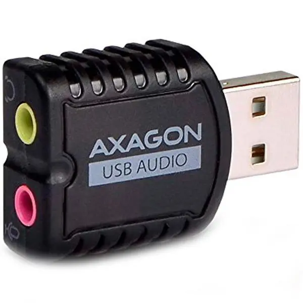 AXAGON ADA-10 USB2.0 - Stereo Audio Mini Adapter - Отлично аудио решение