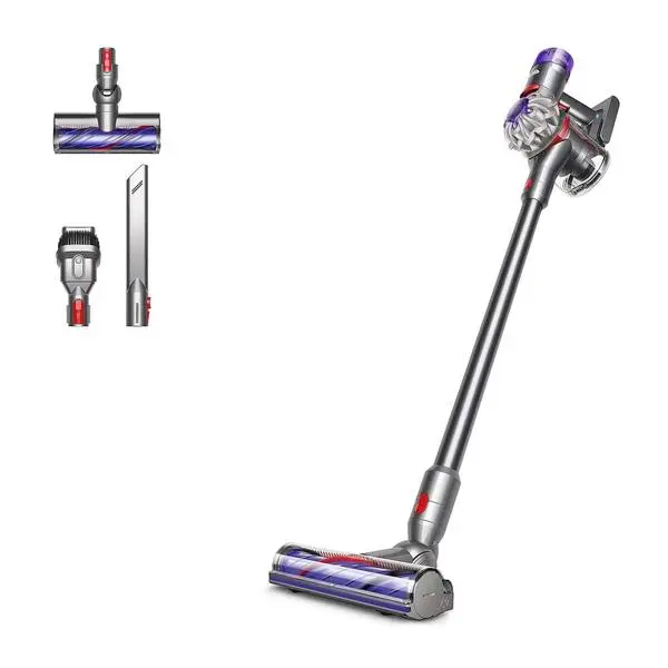 Прахосмукачка Dyson V8 Advanced, вертикална/ръчна, безжична, 540ml капацитет на резервоара, до 40 минути време на работа, циклонна технология, сива
