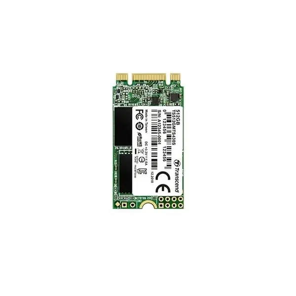 SSD 512GB Transcend 430S, SATA III 6Gb/s, M.2 (2242), скорост на четене 560 MB/s, скорост на запис 500 MB/s, TS512GMTS430S