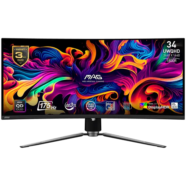 Монитор MSI MAG_341CQP_QD-OLED 34" 3440x1440