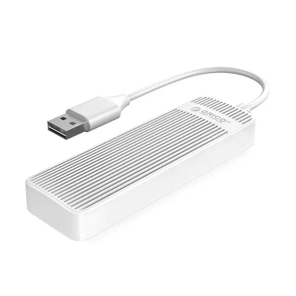 Orico Хъб USB2.0 HUB 4 port White FL02-WH - FL02-WH-BP