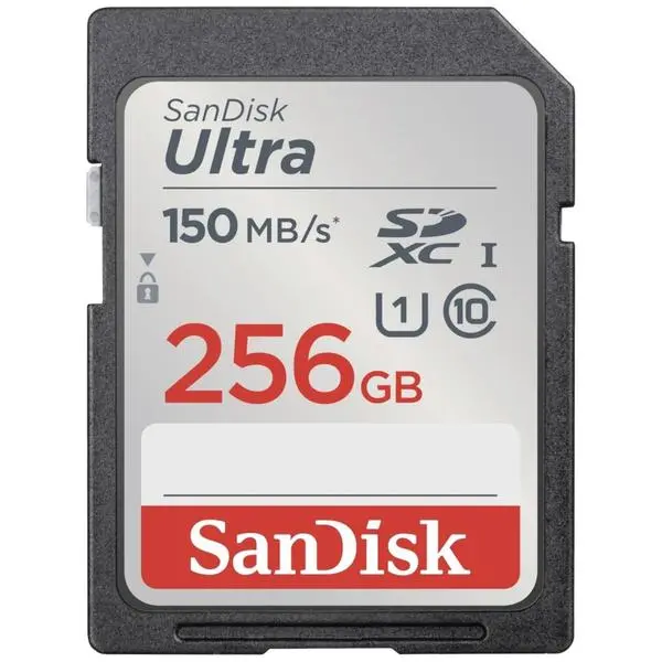 SanDisk Ultra SDXC Memory card 256GB 150MB/s, SD-SDUNC-256G-GN6IN