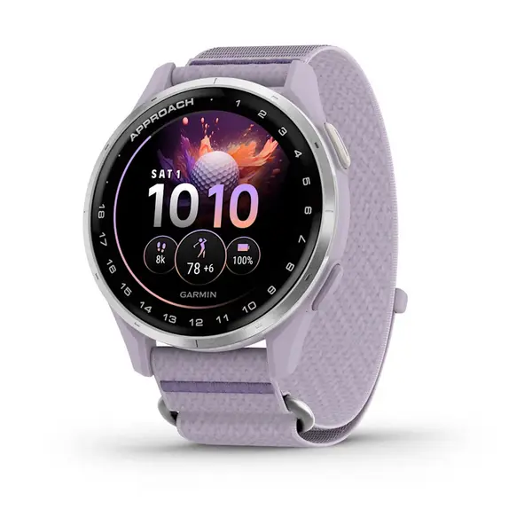 Garmin Approach J1 - Silver алуминиев безел с lilac ComfortFit каишка - 010-03898-10