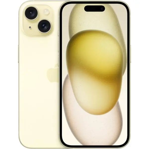 Apple iPhone 15 128GB Жълт НОВ (К) - MTP23ZD/A (8 дни доставка)