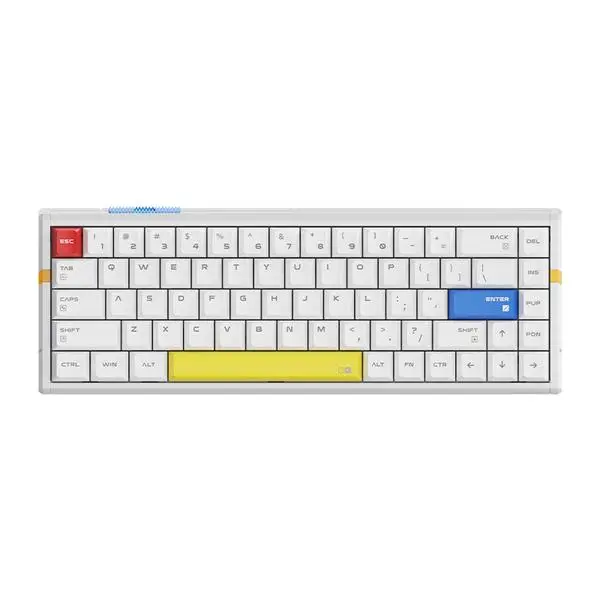 ATK ATK професионална геймърска механична клавиатура Professional RS6 Ultra 8K, TTC RGB Magneto Switches [Linear] White Shadow - RS6-ULTRA-WSW-TTC