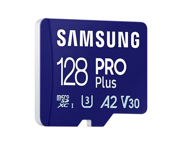 Samsung PRO Plus, microSDXC, UHS-I, 128GB, Адаптер, SAM-SDM-MD128SA
