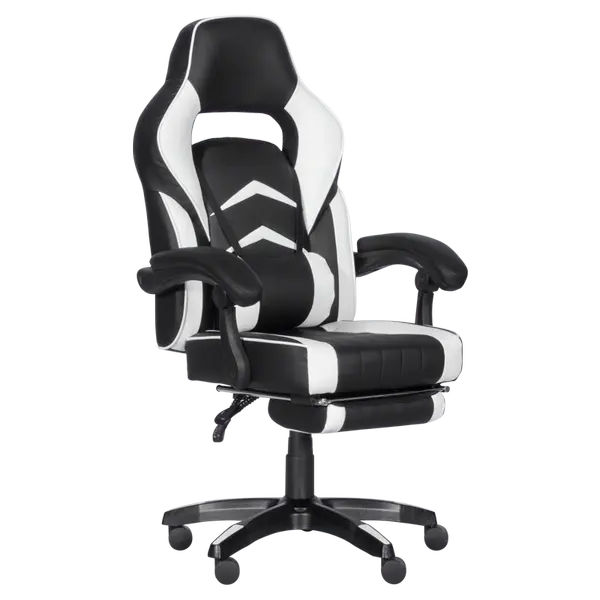 Геймърски стол Carmen 6198 - черен-бял - 3520201