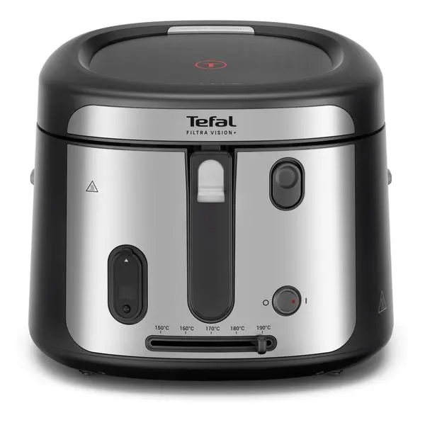 Tefal FF2588E0 Filtra Vision+, black, 1.2Kg / 2.1L, 1900W, timer, fix bowl, washable (lid, basket), adj. thermostat, on/off - FF2588E0