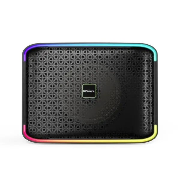 HiFuture Event Horizon Black, 3-Way Speaker System, 100W Output, Built-in DynaBoost Bass Technology, Built-in DC12V Non-Stop Playing Power Socket, Enable Karaoke Dancing Light, Up to 8 Hours Playtime, Bluetooth 5.3, Pair to Play (TWS Mode) - 69725761