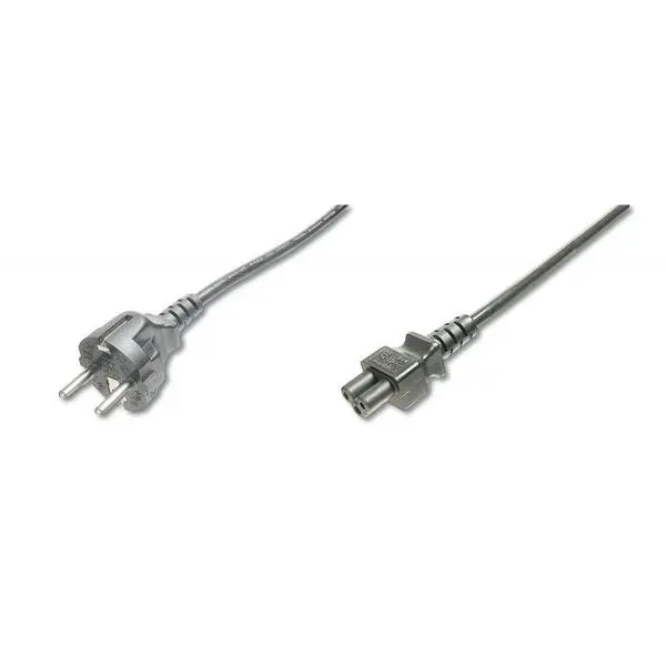 ASSMANN Кабел захранващ, Shuko към 3-pin C5 (Compaq) notebook накрайник, 0.75 м, черен - AK-440115-008-S