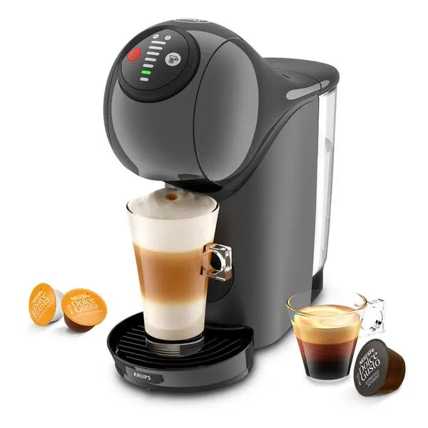 Кафемашина на капсули Krups Dolce Gusto Genio S KP243B10, 1500W, 15bar, 0.8 л. обем на резервоара за вода, сива, KP243B10