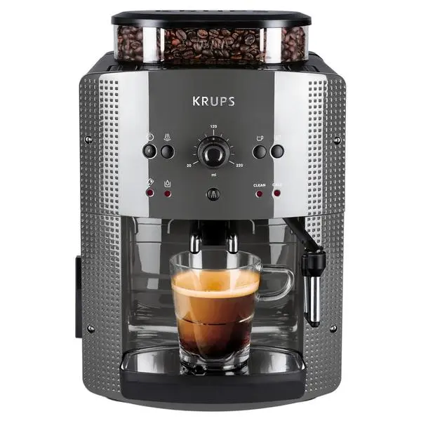 Кафеавтомат Krups Espresseria Automatic, 1450W, 15 bar, 1.7 l. обем на резервоара за вода, мелачка, сив