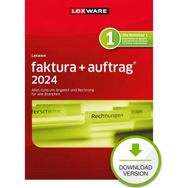Lexware Faktura+Auftrag 2024 - 1 Device, 1 Year - ESD-Download ESD -  (К)  - 08871-2042 (8 дни доставкa)