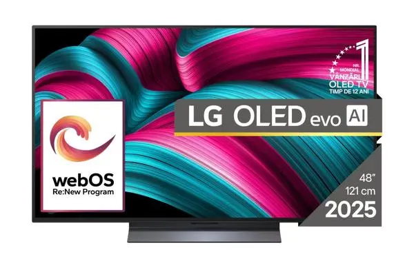 LG  48" UHD OLED evo, 4K (3840 x 2160), DVB-C/T2/S2, Full Cinema Screnn, Alpha 9 AI 4K Gen8, 120Hz Native (VRR 144Hz) - OLED48C51LA