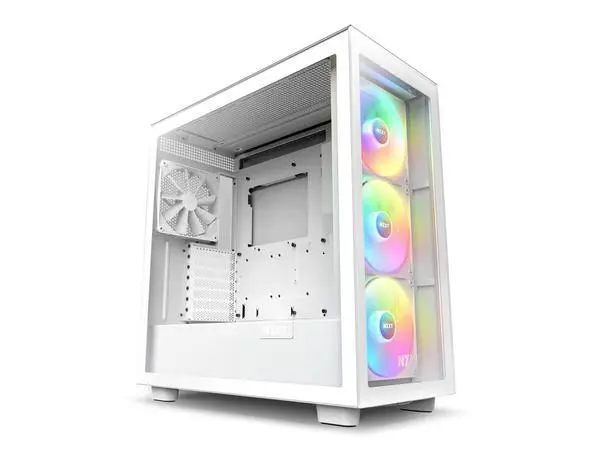 Кутия NZXT H7 Elite 2023 Matte White Mid-Tower - NZXT-CASE-H71EW-02