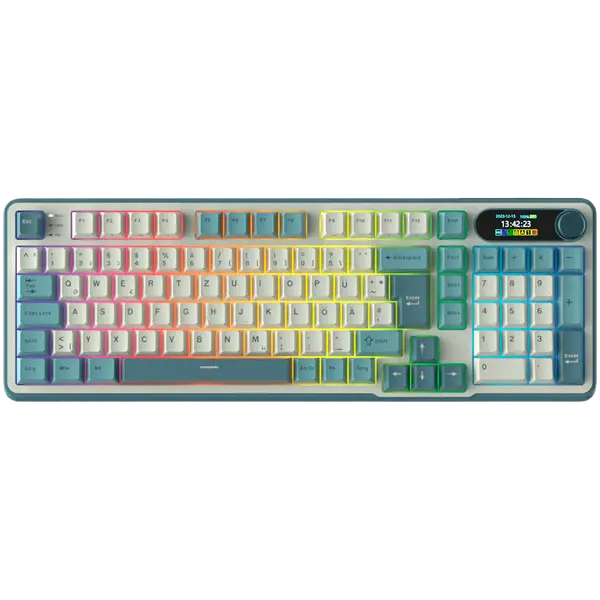 ROYAL KLUDGE RK-S98 Light Cloud Gaming Keyboard Chartreuse switch - RK-S98-LTCLD-CHTSW-US